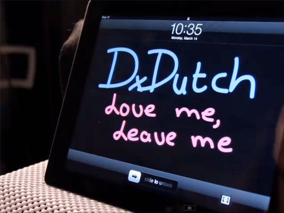dxdutch-ipad dxdutch ipad Chanson et Video Clip avec GarageBand et iPad 2 (video)