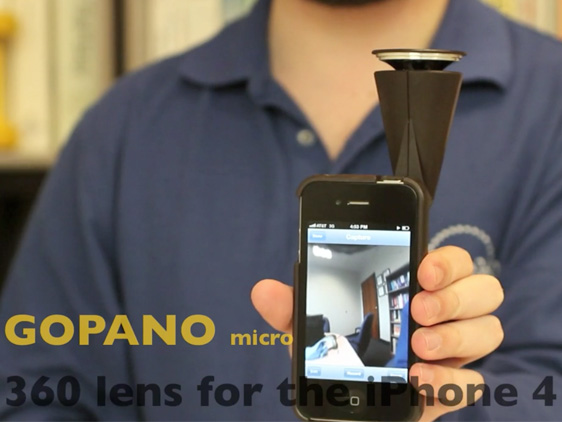 GoPano Micro iPhone 4 : Objectif Panoramique pour Filmer Ã  360 ...