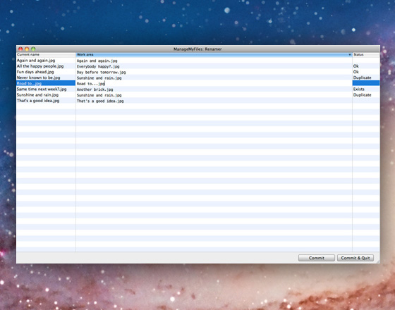 ManageMyFiles-Mac-OSX ManageMyFiles Mac OSX ManageMyFiles Mac OSX : Changer le Nom et lExtension des fichiers (gratuit)