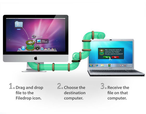 2-Filedrop-Mac-OSX 2 Filedrop Mac OSX Filedrop OSX : Partage de Fichiers en WiFi entre Mac, PC et iOS (gratuit)
