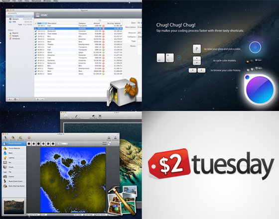 Logiciels Mac OSX TerraRay 3D, SIP et Squirrel