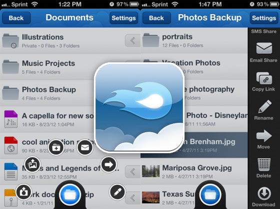 1-MediaFire-iPhone Client MediaFire iPhone avec 50 Go de Stockage en Ligne (gratuit)