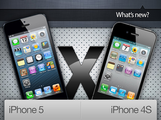 Infographie - Comparatif iPhone 4S vs iPhone 5 (image)