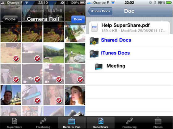 SuperShare-iPhone-iPad-2 SuperShare iPhone iPad - Serveur et Partage de Fichiers WiFi Bluetooth (gratuit)