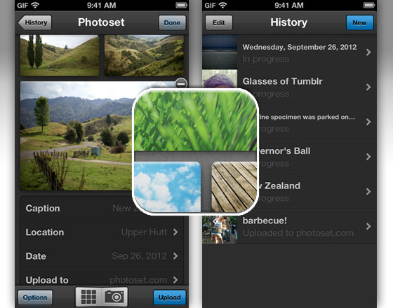 Tumblr Photoset iPhone iPad - Montage Photo et Partage (gratuit)