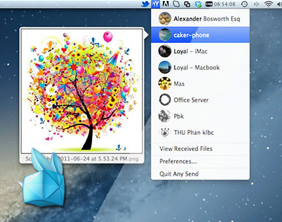 Any Send Mac OSX