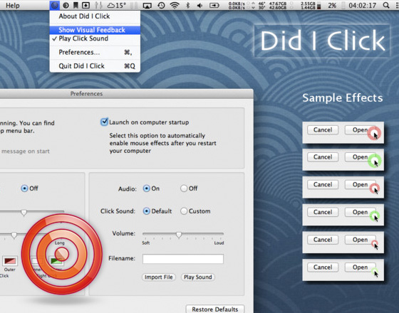 Did I Click Mac OSX