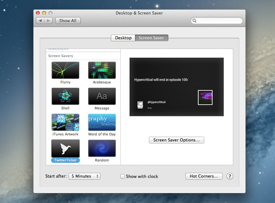 2-TwitterTicker-Mac-OSX TwitterTicker Mac OSX - Twitter en Economiseur d'Ecran (gratuit)