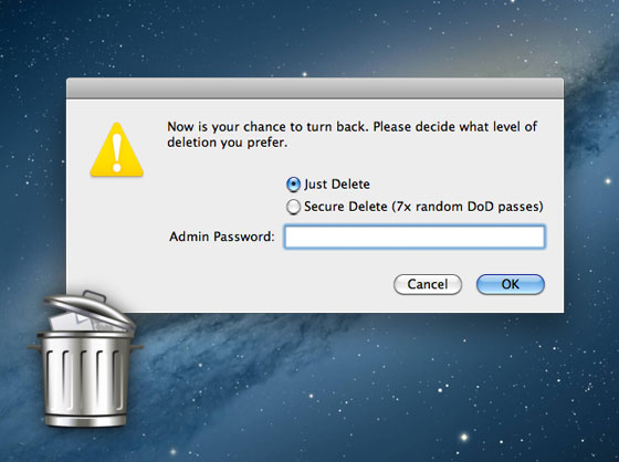 Trash It Mac OSX