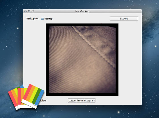 InstaBackup OSX : Importer et Sauvegarder sur Mac ou vos Photos Instagram