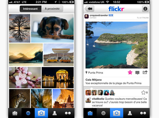 2-Client-Flickr-2-iPhone Client Flickr 2 iPhone : Nouvelle Interface, Filtres et Connexion Facebook (gratuit)