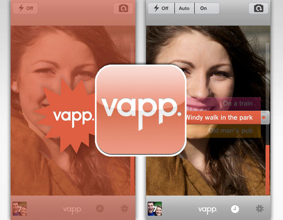 Vapp iPhone iPad - Prise de Vue avec Commande Vocale