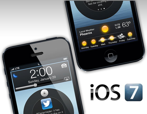 Nouveau Concept iOS 7 avec Verrouillage Circulaire (images)
