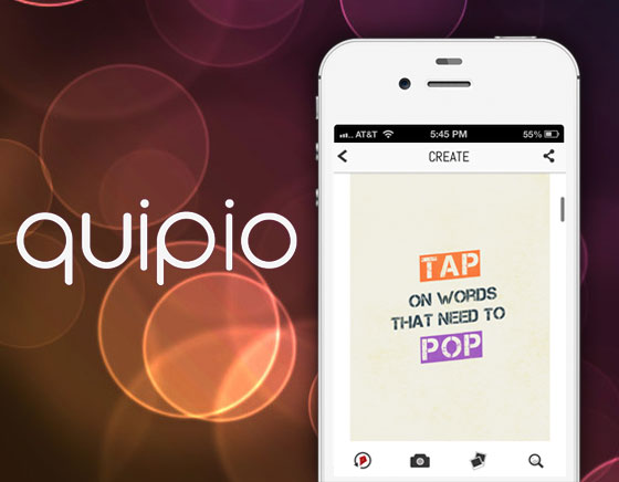 Quipio iPhone : Mettez en Image et en Typo vos Citations Préférées (gratuit)