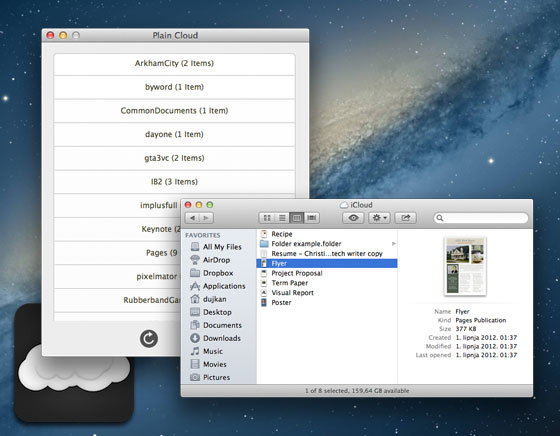 Plain Cloud Mac OSX : Acceder à Tout iCloud à partir du Finder (gratuit)