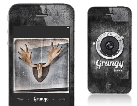 Grungy-iPhone-App Grungy iPhone App - Authentiques Effets Grunge (gratuit)