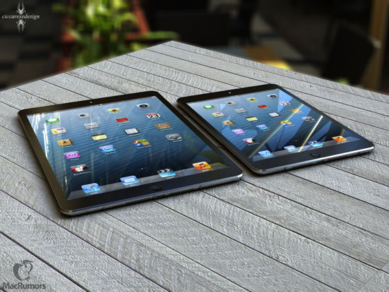 Comparatif Fictif : iPad 5 vs iPad 4 vs iPad Mini vs iPhone 5 (images)