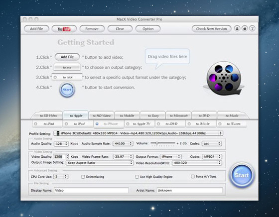 MacX Video Converter Pro Mac OSX
