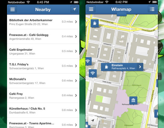 2-WiFi-Map-iPhone WiFi Map iPhone Localiser Hotspot WiFi Gratuit