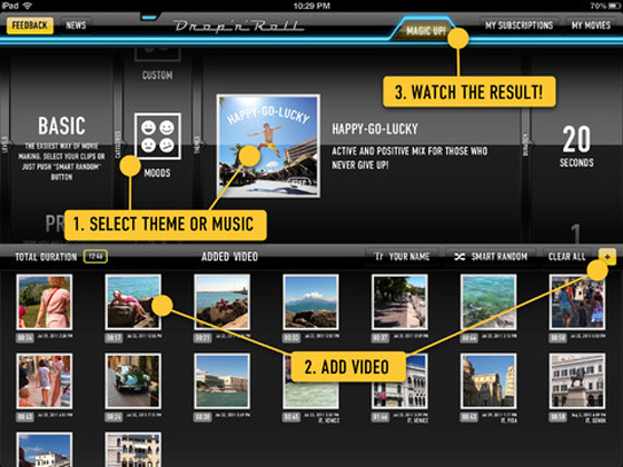 3-DropnRoll-iPhone-iPad Drop'n'Roll iPhone iPad