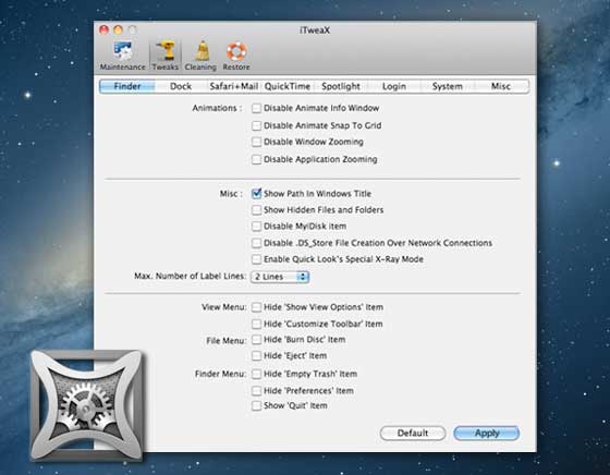 iTweaX Mac OSX