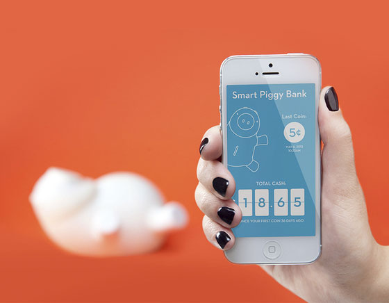 Porkfolio iPhone Accessoire Cochon Tirelire Application