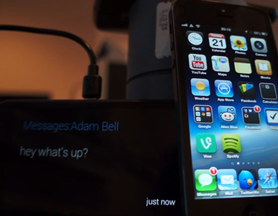 Notifications iOS Google Glass Adam Belle