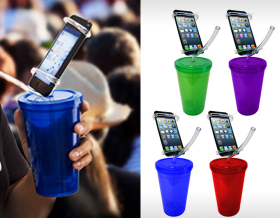 Holder Party Cup - Support iPhone pour Boire et Manger debout (images)