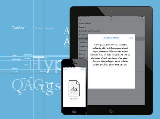 AnyFont iPhone iPad : Installer des Polices TrueType et OpenType (video ...