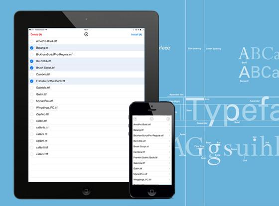 AnyFont iPhone iPad : Installer des Polices TrueType et OpenType (video ...
