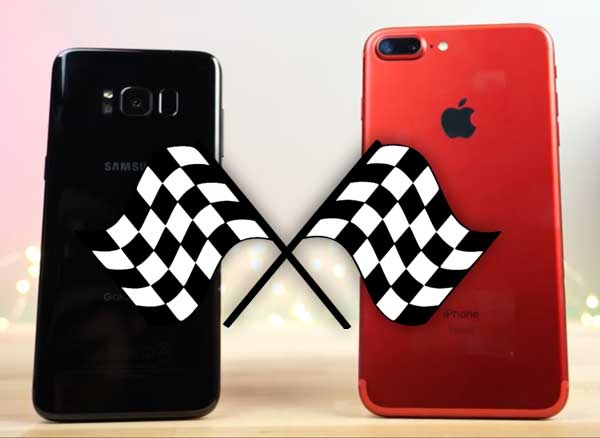 iPhone 7 Plus 2x Plus Rapide que le Galaxy S8 (video)