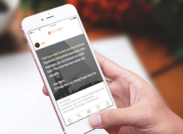 Postepic iPhone : Scanner des Citations et Partagez les (gratuit)