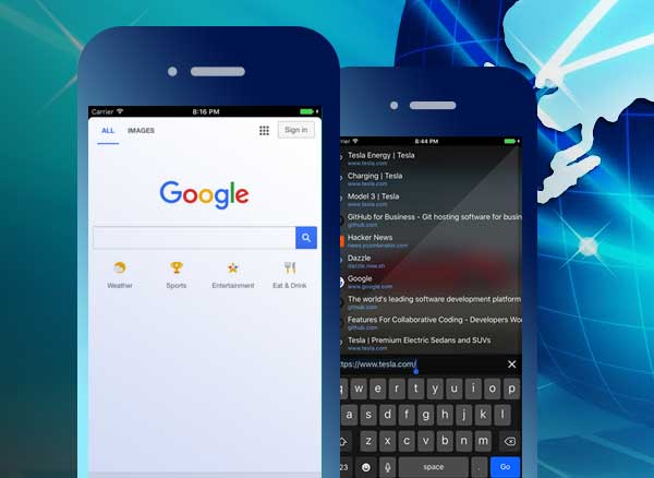 Dazzle Browser iPhone
