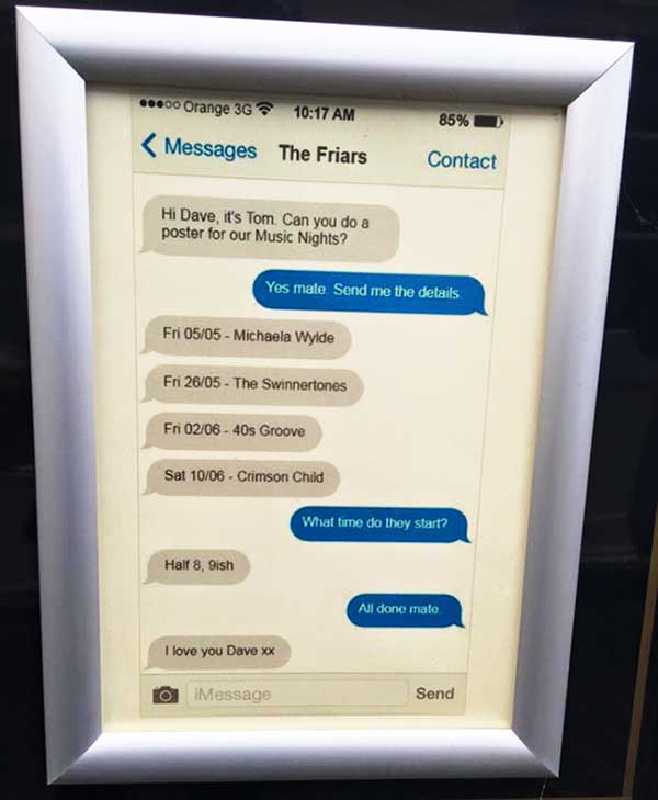Pub iMessage Affiche