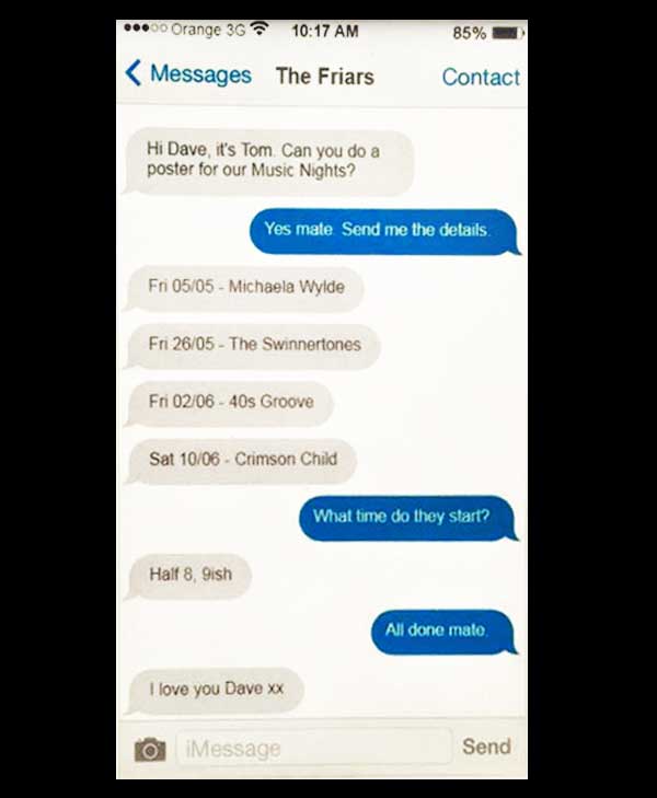 Pub iMessage Affiche