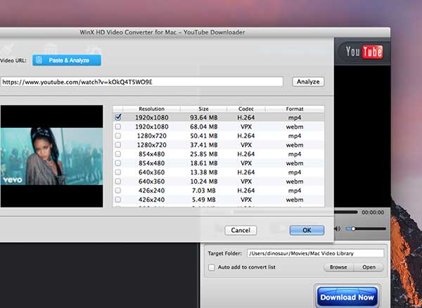 WinX HD Video Converter Mac PC