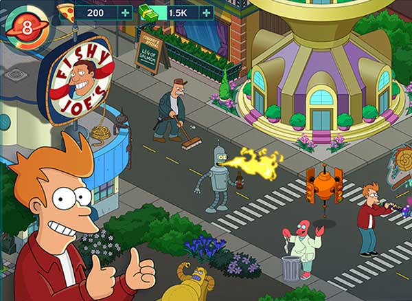 Jeu Futurama iPhone iPad
