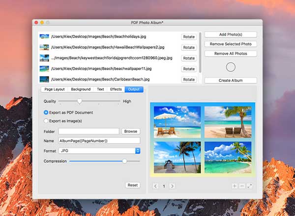 PDF Photo Album Mac