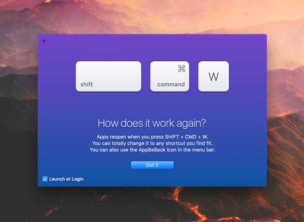 AppBeBack Mac