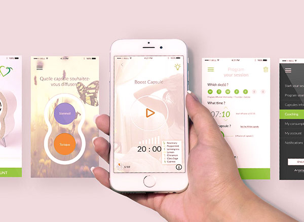 AromaCare Diffuseurs Connecte iPhone