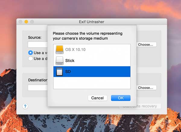 EXIF Untrasher Mac