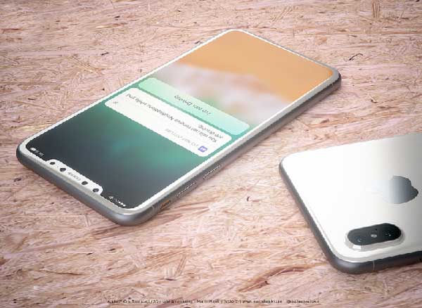 Concept iPhone 8 Blanc Martin Hajek