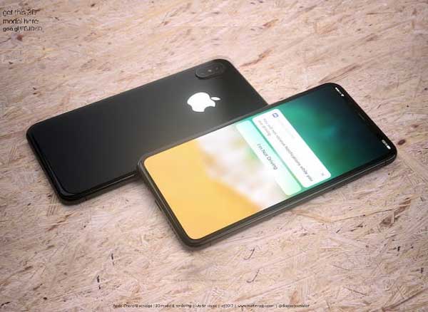 Concept iPhone 8 Blanc Martin Hajek