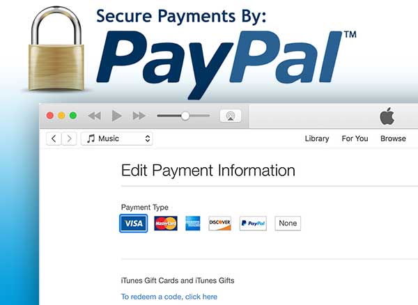PayPal Apple iTunes Musiques