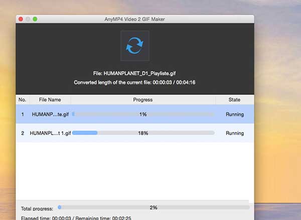 AnyMP4 Video 2 GIF Maker Mac
