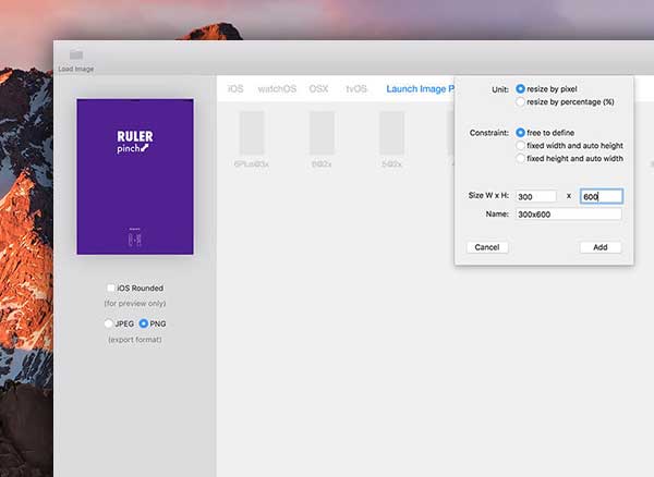 Asset Resizer Mac