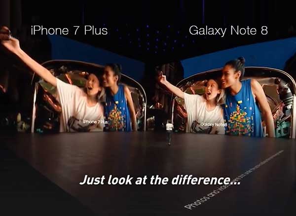 Samsung Galaxy Note 8 Presentation iPhone 7 Plus