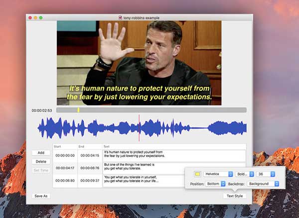 Video Caption Maker Mac
