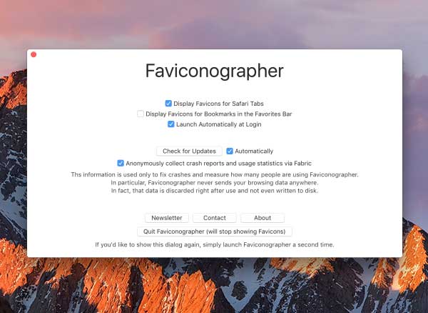 Faviconographer Mac