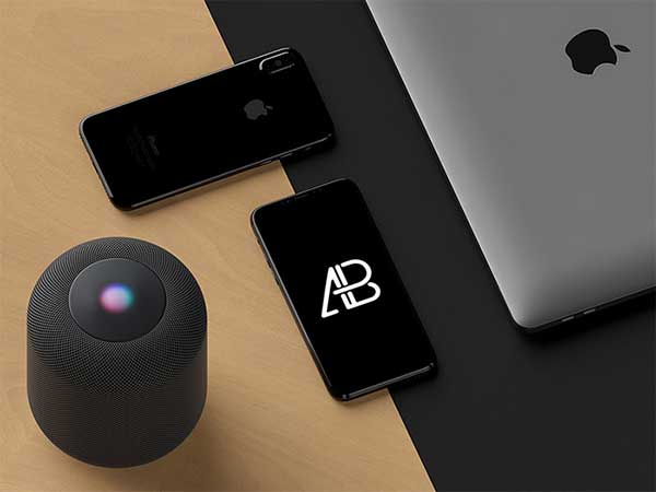 Maquettes Mockups iPhone 8 X